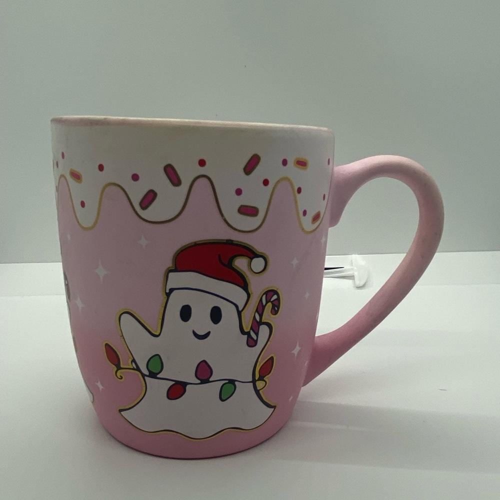 Festive Ghost Pink Mug